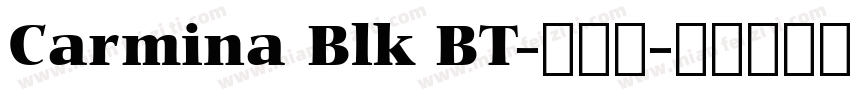 Carmina Blk BT-普通西字体转换